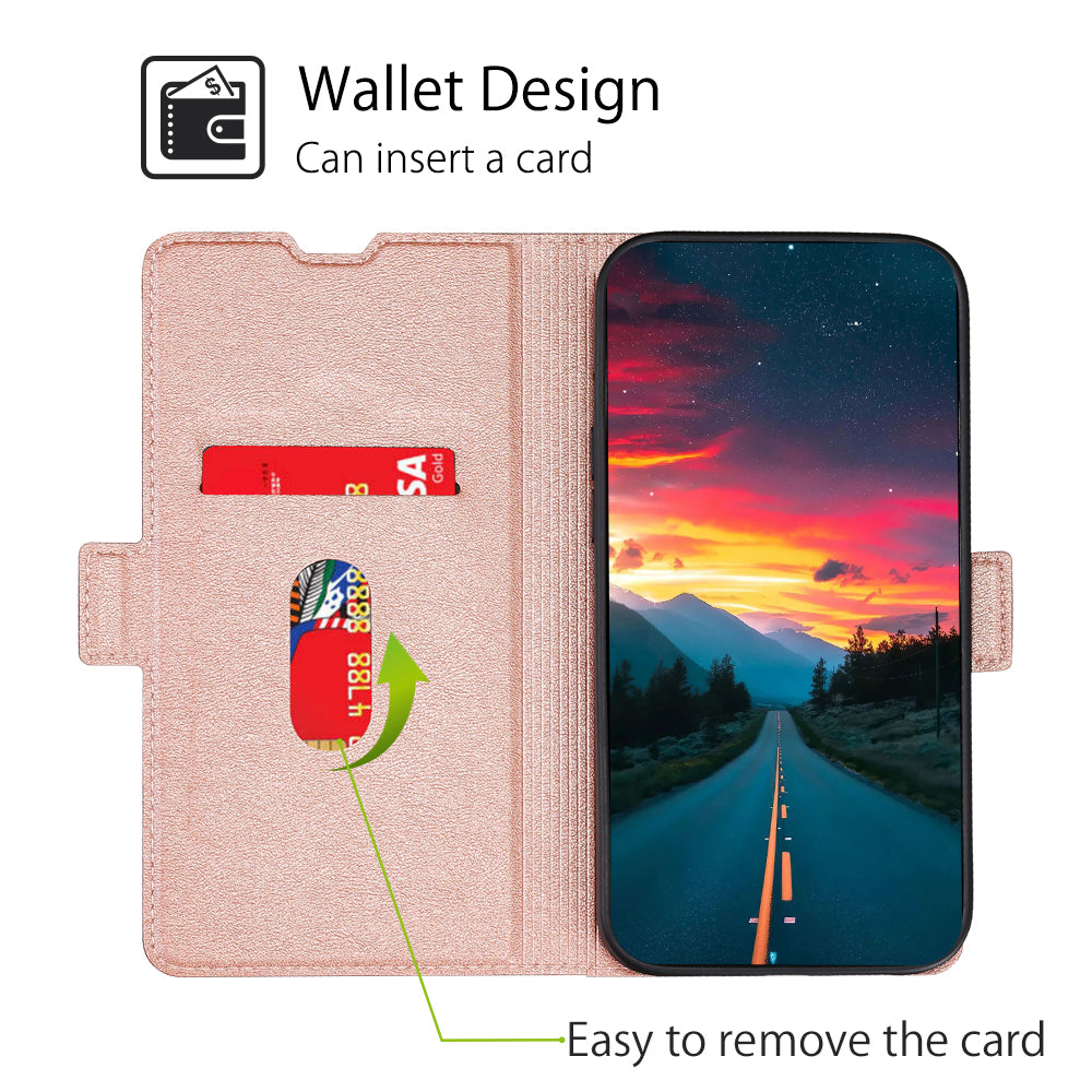 Ultra-thin Card Holder Leather Case for Honor X30/X9 5G/Magic 4 Lite 5G, Side Double Magnetic Clasp Stand Phone Cover
