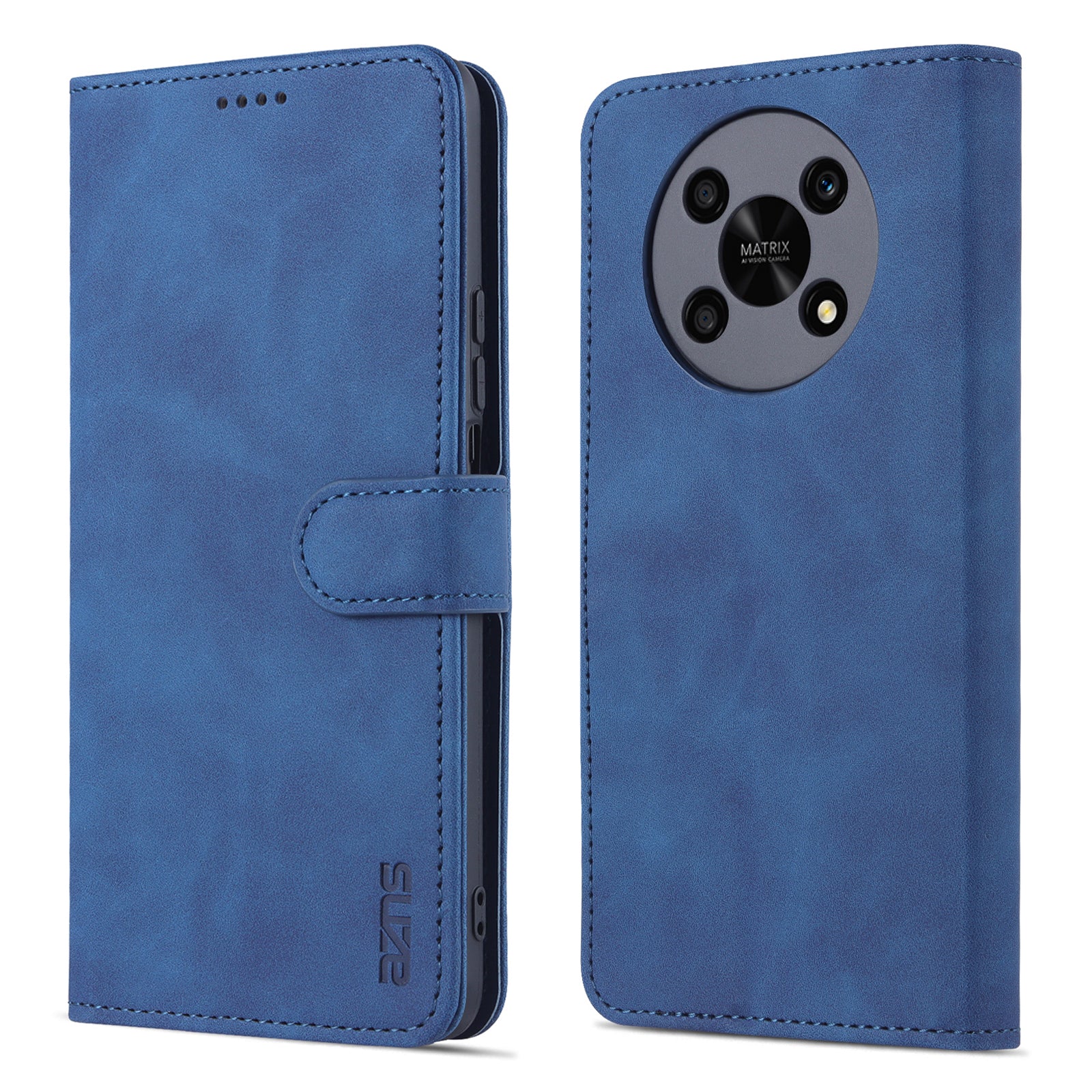 AZNS PU Leather Phone Case for Honor X30 / X9 5G / Magic 4 Lite 5G Supporting Stand Anti-dust Shockproof Phone Cover Wallet