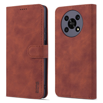 AZNS PU Leather Phone Case for Honor X30 / X9 5G / Magic 4 Lite 5G Supporting Stand Anti-dust Shockproof Phone Cover Wallet