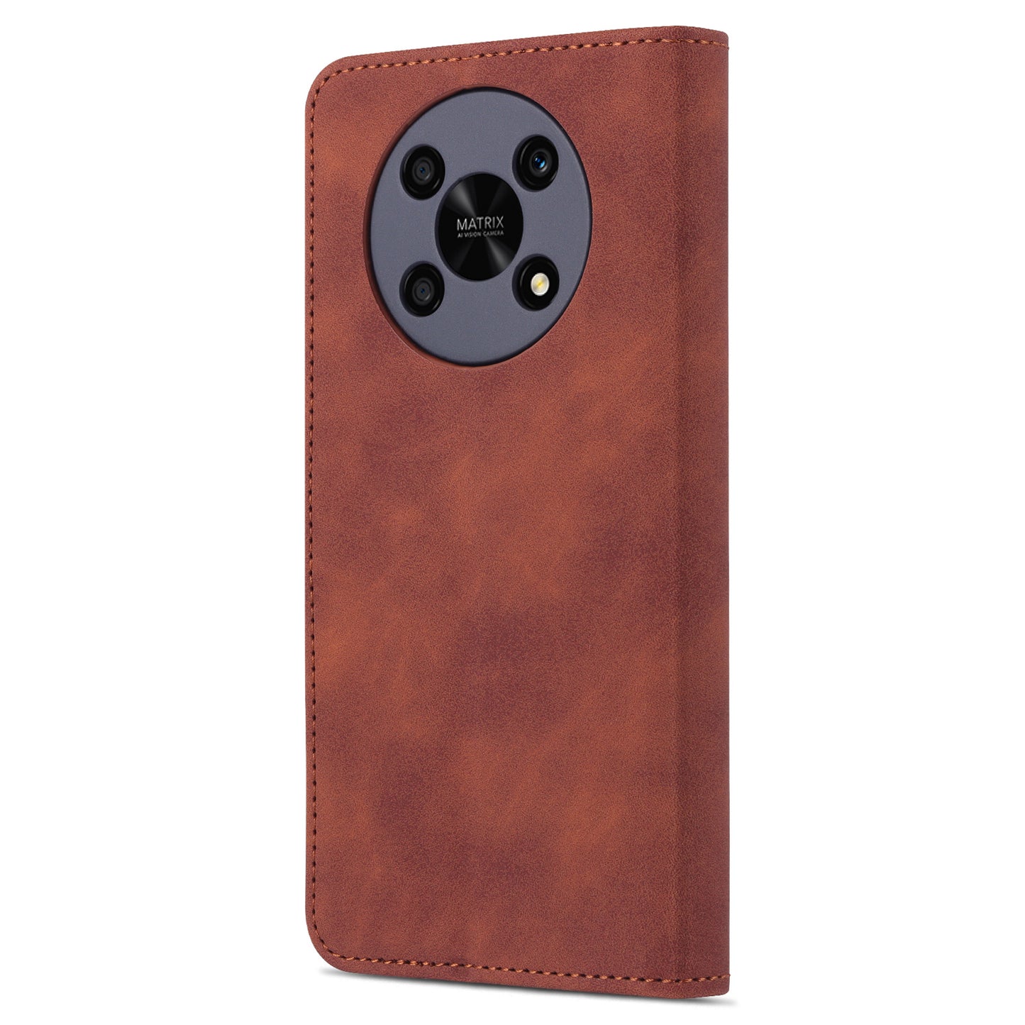 AZNS PU Leather Phone Case for Honor X30 / X9 5G / Magic 4 Lite 5G Supporting Stand Anti-dust Shockproof Phone Cover Wallet