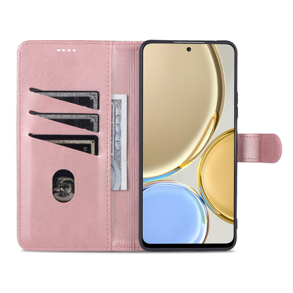 AZNS PU Leather Phone Case for Honor X30 / X9 5G / Magic 4 Lite 5G Supporting Stand Anti-dust Shockproof Phone Cover Wallet