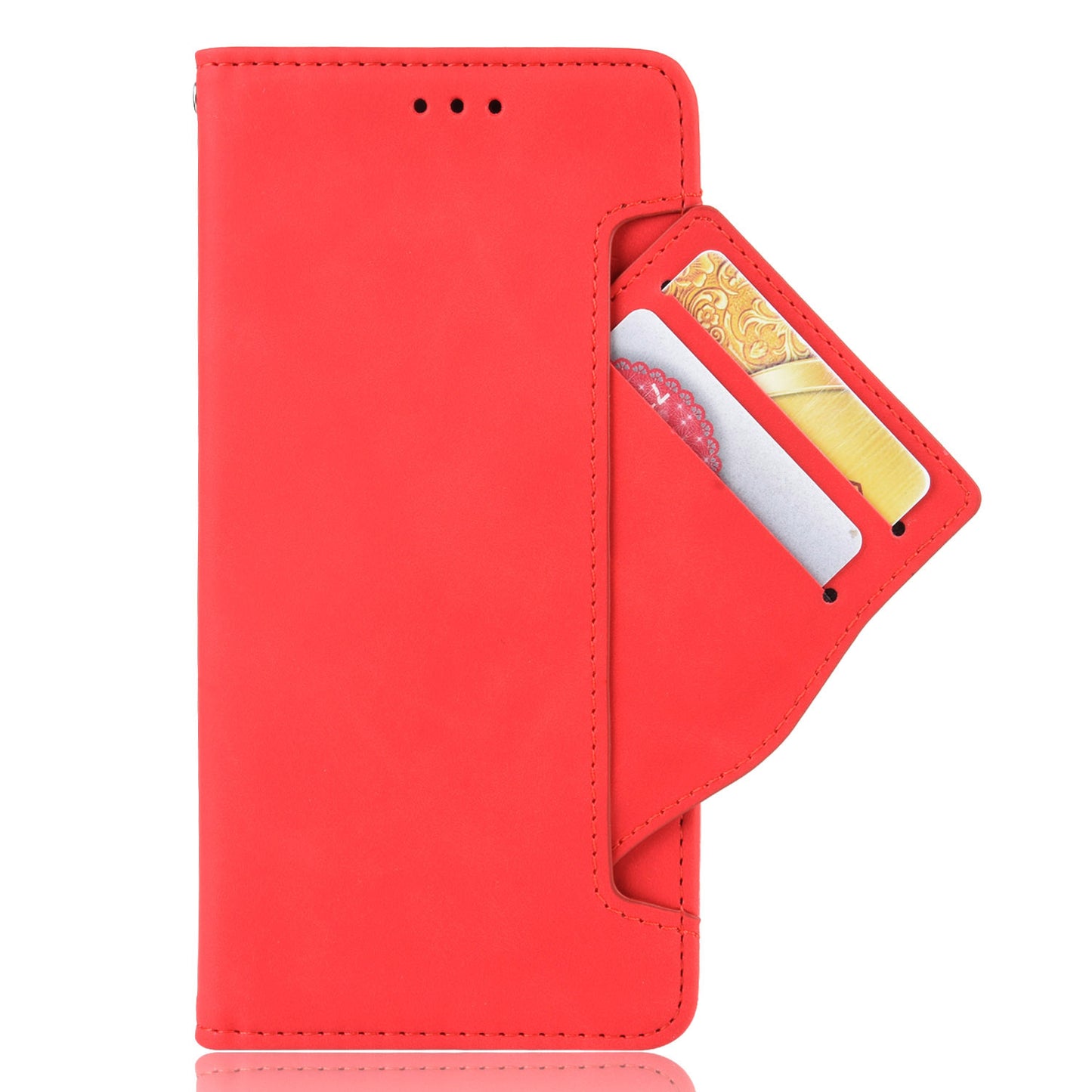 For Honor 60 Multiple Card Slots Smartphone Case Wallet Stand PU Leather Magnetic Flip Phone Cover