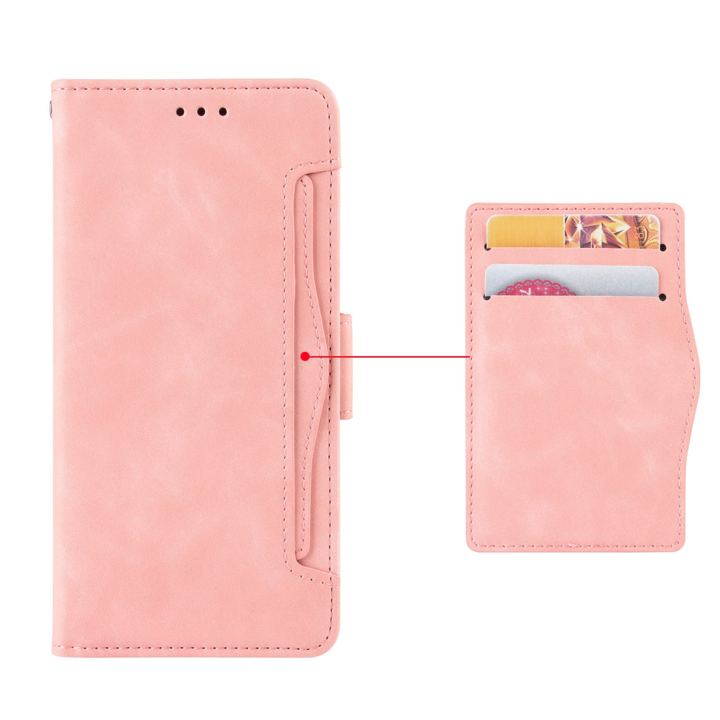 For Honor 60 Multiple Card Slots Smartphone Case Wallet Stand PU Leather Magnetic Flip Phone Cover