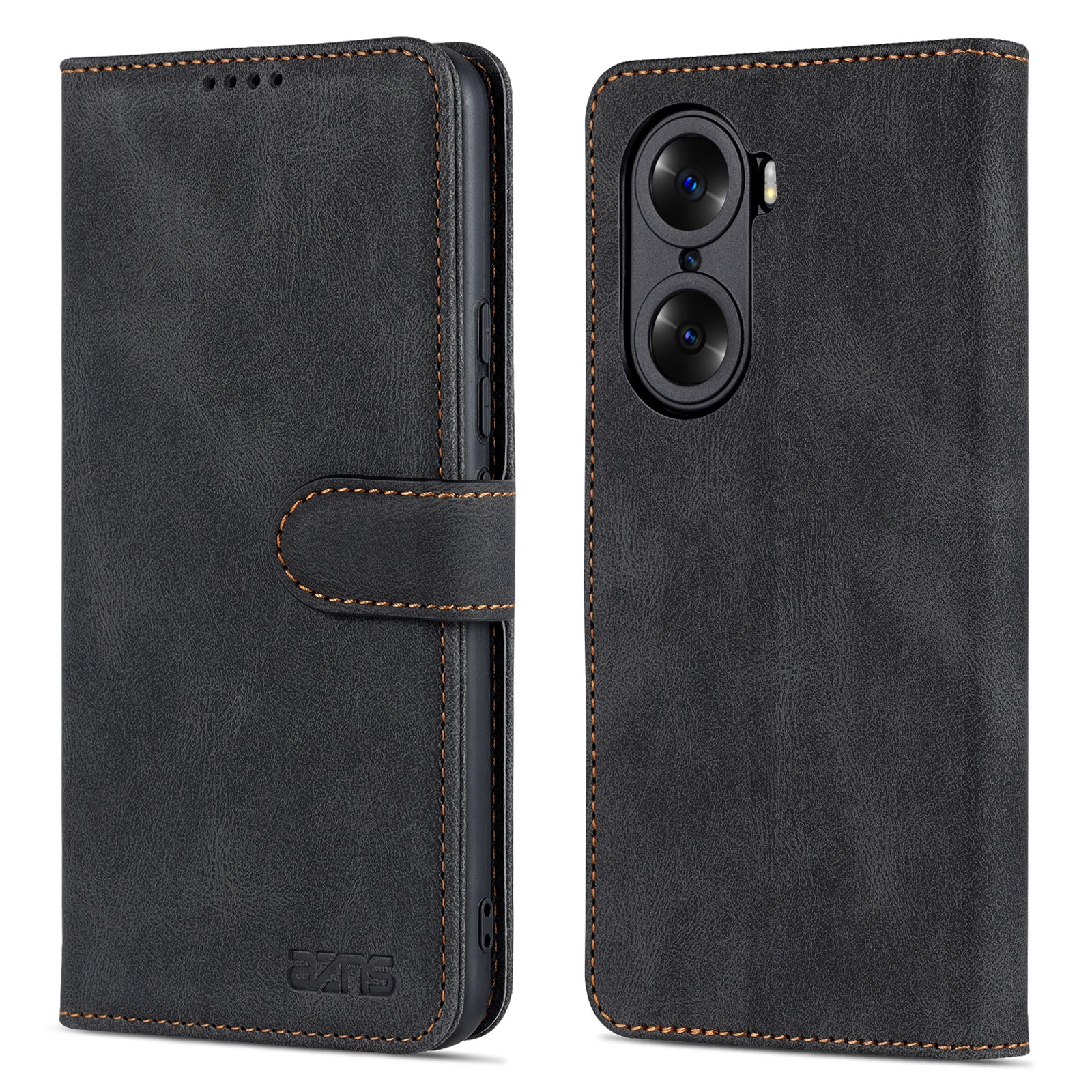 AZNS Wallet Phone Case for Honor 60 Pro, Supporting Stand Magnetic Mobile PU Leather Phone Flip Cover