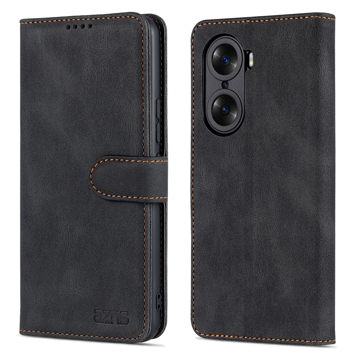 AZNS PU Leather Phone Cse for Honor 60 Wallet Folding Stand Magnetic Shockproof Flip Cover