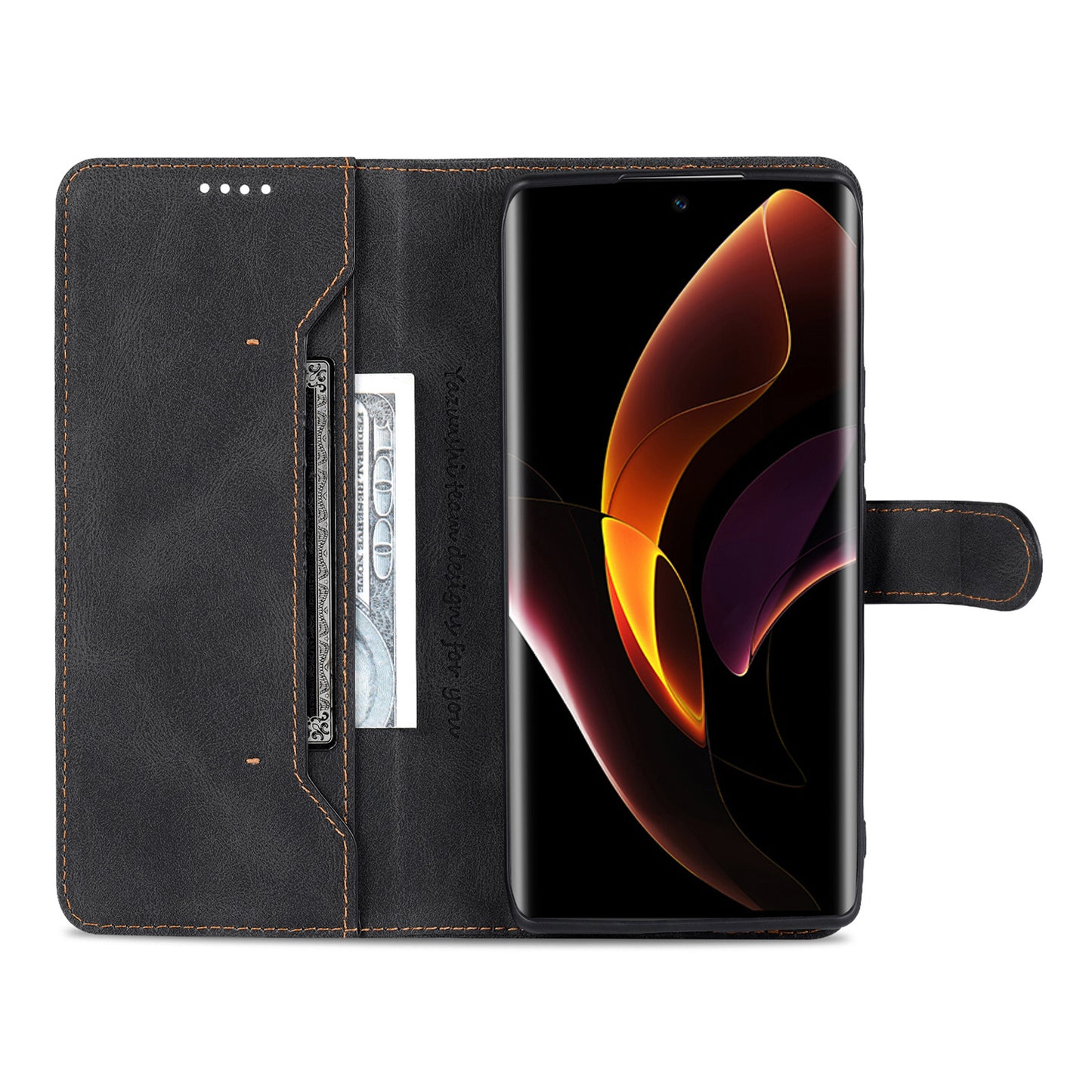AZNS PU Leather Phone Cse for Honor 60 Wallet Folding Stand Magnetic Shockproof Flip Cover