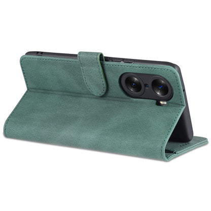 AZNS PU Leather Phone Cse for Honor 60 Wallet Folding Stand Magnetic Shockproof Flip Cover