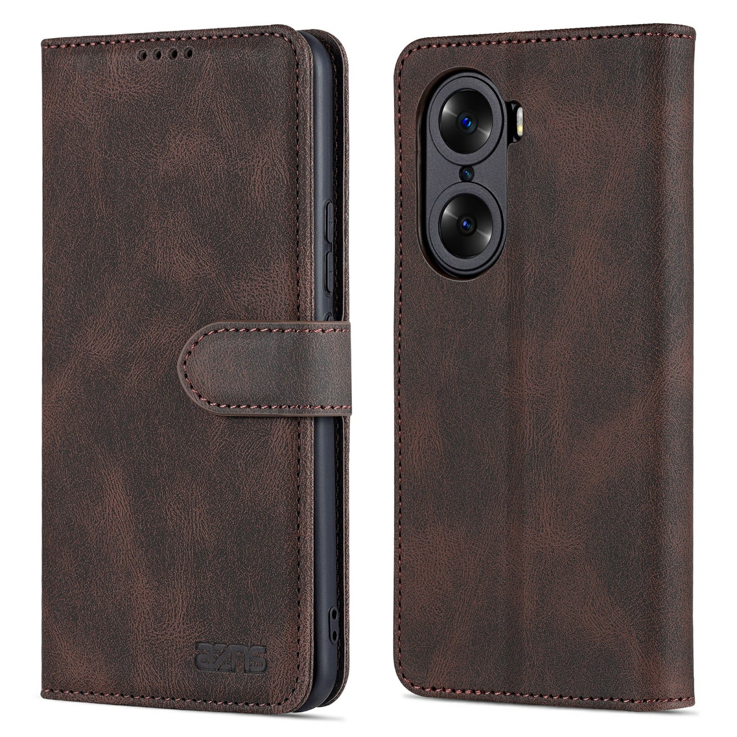 AZNS PU Leather Phone Cse for Honor 60 Wallet Folding Stand Magnetic Shockproof Flip Cover