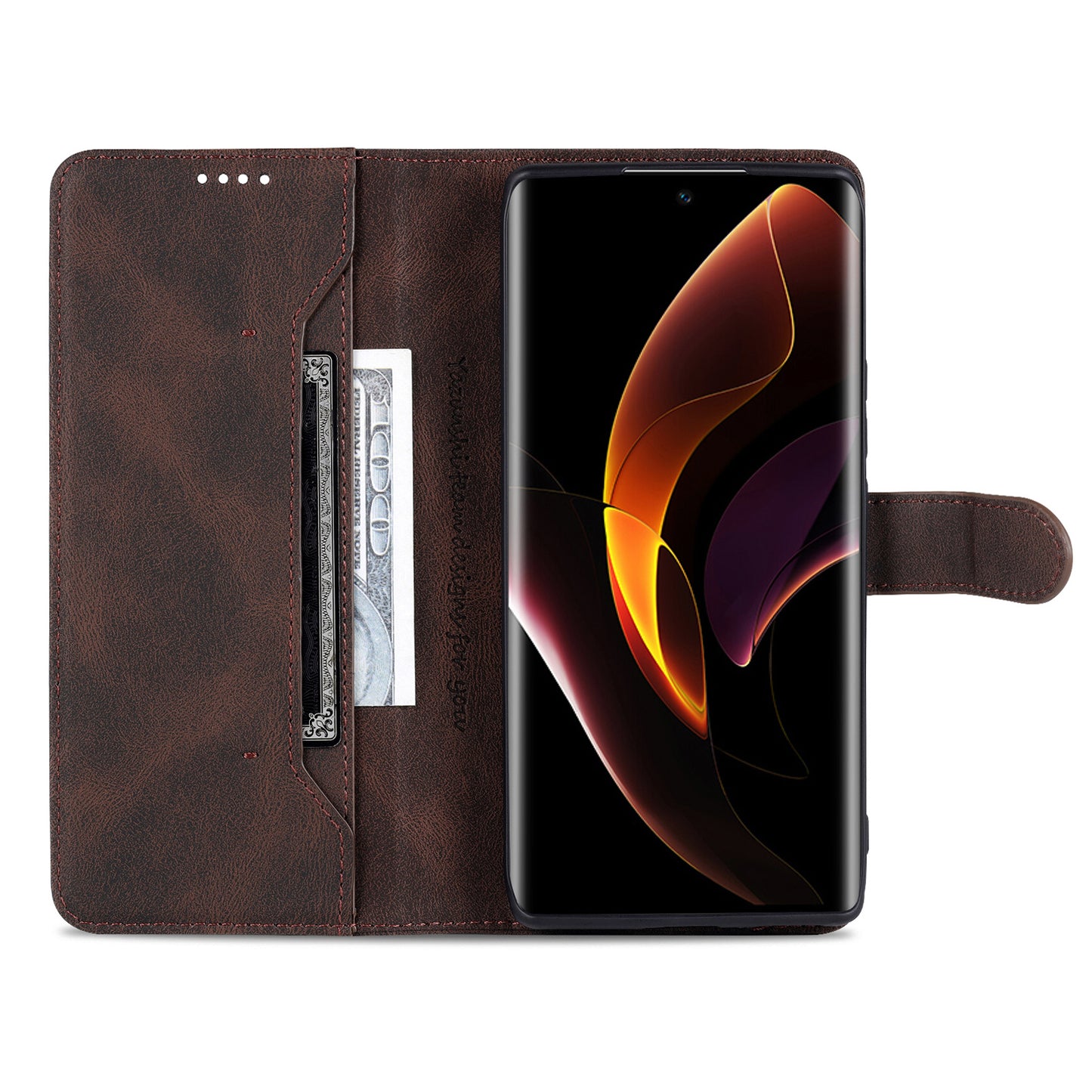 AZNS PU Leather Phone Cse for Honor 60 Wallet Folding Stand Magnetic Shockproof Flip Cover