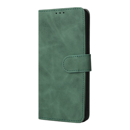 For Honor X7 Flip Wallet Phone Case Skin-touch Feeling Leather Stand Function TPU Inner Shell Shockproof Cover with Strap