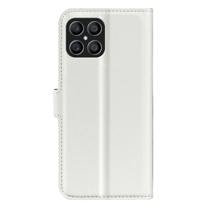 For Honor X8 Litchi Texture PU Leather Wallet Mobile Phone Case Stand Function Drop-proof Phone Cover