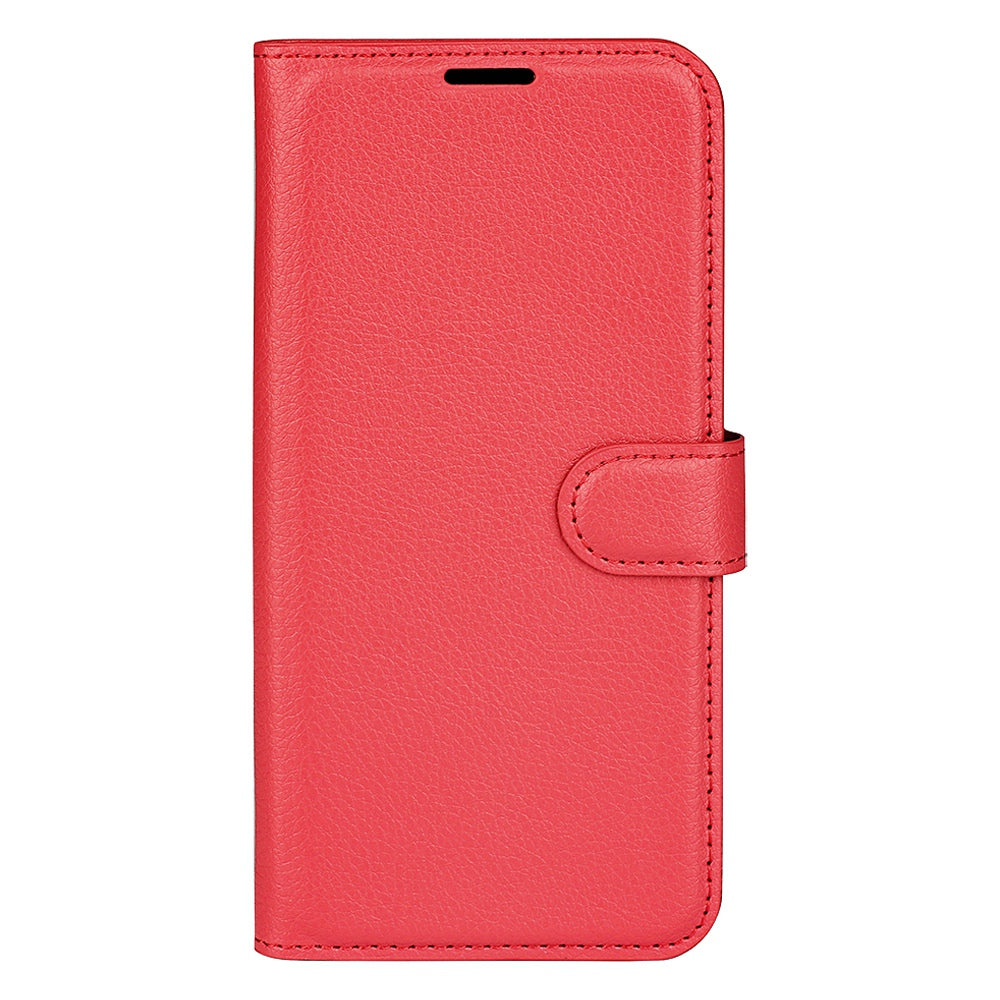 For Honor X8 Litchi Texture PU Leather Wallet Mobile Phone Case Stand Function Drop-proof Phone Cover