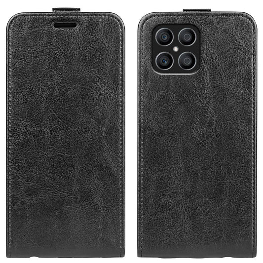 For Honor X8 Crazy Horse Texture Vertical Flip PU Leather Case Mobile Phone Shell with Card Holder
