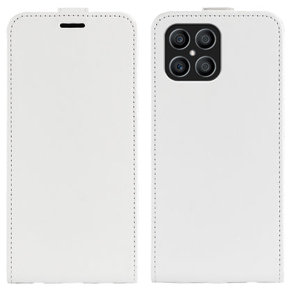 For Honor X8 Crazy Horse Texture Vertical Flip PU Leather Case Mobile Phone Shell with Card Holder