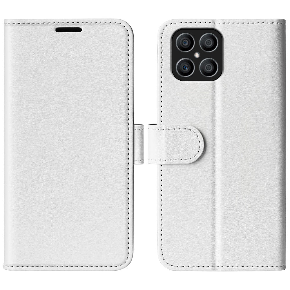 For Honor X8 Crazy Horse Texture Cell Phone Cover Folio Flip Leather Wallet Stand Protective Case