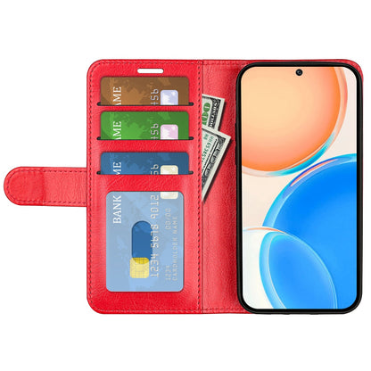 For Honor X8 Crazy Horse Texture Cell Phone Cover Folio Flip Leather Wallet Stand Protective Case