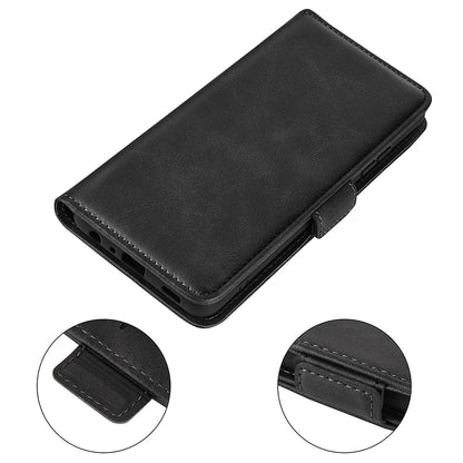 For Honor X8 Textured PU Leather Phone Case Foldable Stand Wallet Function Protective Cover