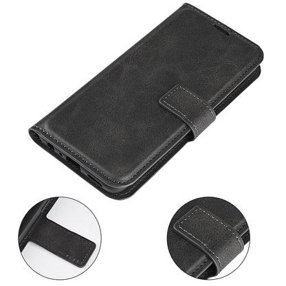 For Honor X8 Textured PU Leather Cover Stand Wallet Feature Magnetic Clasp Shockproof Flip Phone Case