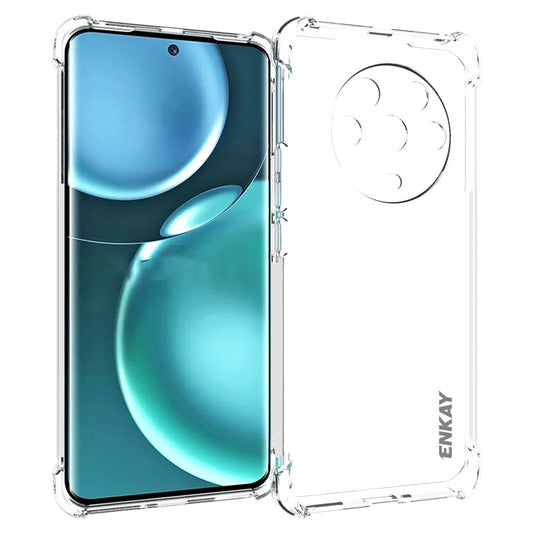 ENKAY HAT PRINCE Anti-slip Edge TPU Case for Honor Magic4 Crystal Clear Slim Cover Four Corner Enhanced Fall Protection Phone Case