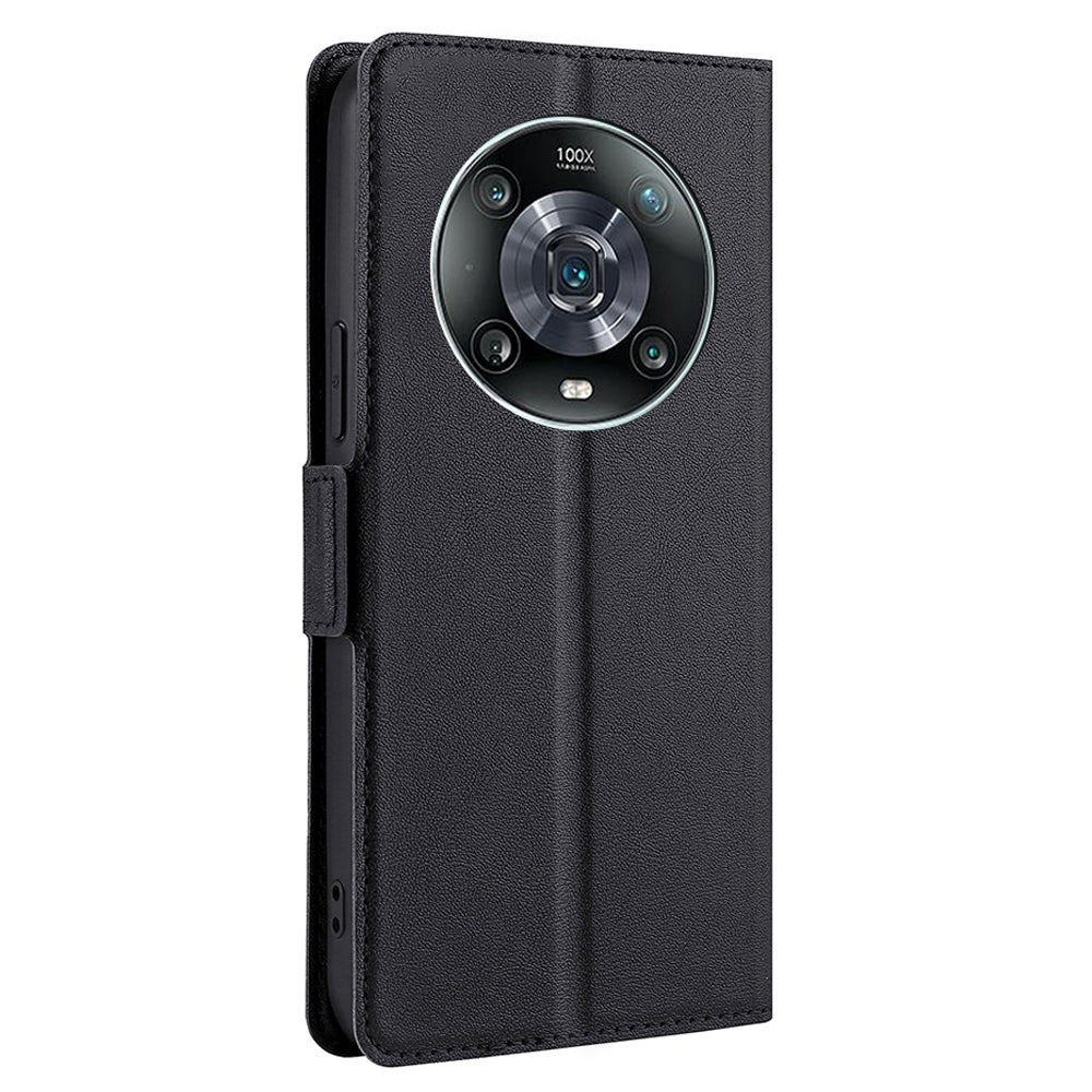 Ultra-thin PU Leather Case for Honor Magic4 Pro Shockproof Folio Flip Cover Side Magnetic Closure Stand Case with Card Holder