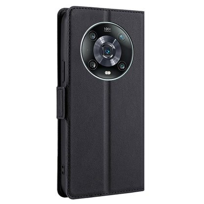 Ultra-thin PU Leather Case for Honor Magic4 Pro Shockproof Folio Flip Cover Side Magnetic Closure Stand Case with Card Holder