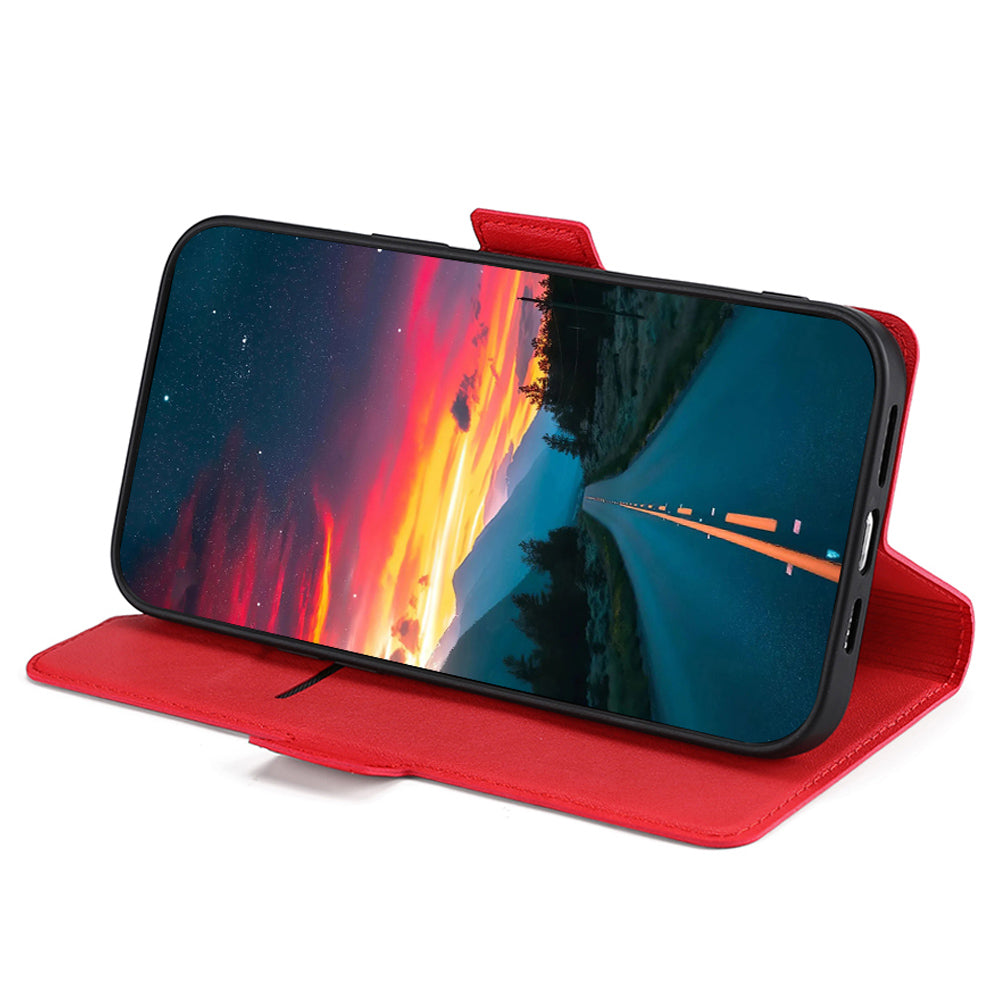 Ultra-thin PU Leather Case for Honor Magic4 Pro Shockproof Folio Flip Cover Side Magnetic Closure Stand Case with Card Holder