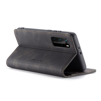 CASEME 013 Series for Huawei P40 Pro Foldable Stand PU Leather Cover Wallet Phone Case