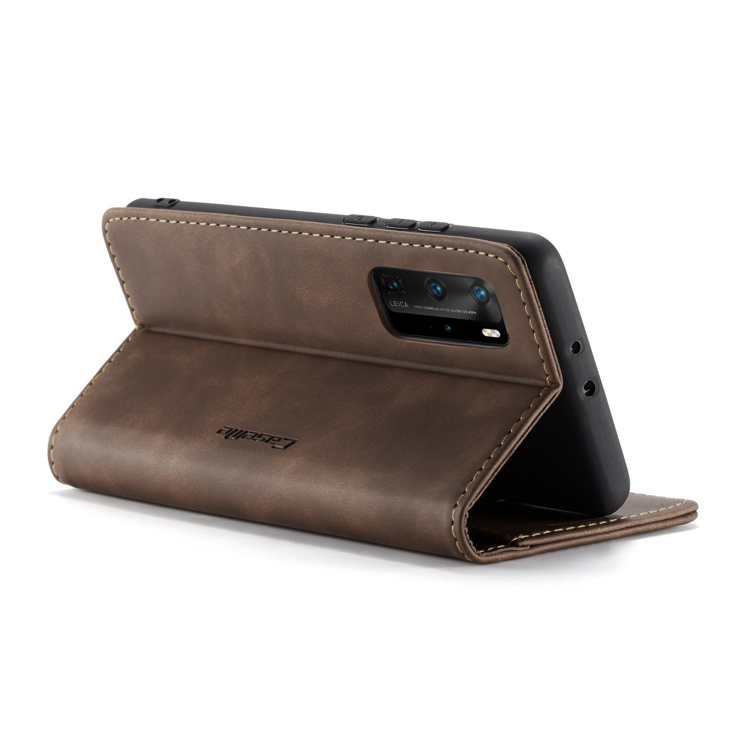 CASEME 013 Series for Huawei P40 Pro Foldable Stand PU Leather Cover Wallet Phone Case