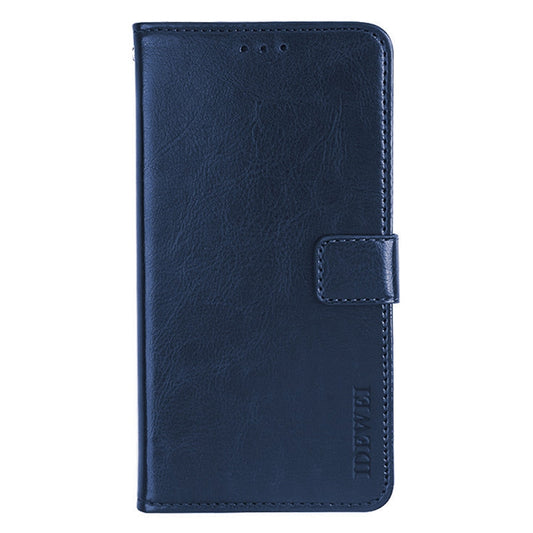 IDEWEI For Honor Magic4 Anti-scratch Crazy Horse Texture Foldable Stand Case PU Leather Wallet Style Folio Flip Magnetic Phone Shell