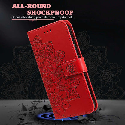For Huawei nova 9 Pro/Honor 50 Pro Wallet Style Full Coverage Case Flower Imprinting Magnetic Closing Leather Phone Shell with Stand