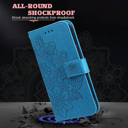 For Huawei nova 9 Pro/Honor 50 Pro Wallet Style Full Coverage Case Flower Imprinting Magnetic Closing Leather Phone Shell with Stand