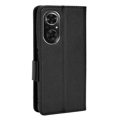 For Huawei nova 9 SE/Honor 50 SE Litchi Texture PU Leather Flip Folio Cover Wallet Design Stand Magnetic Protective Phone Case