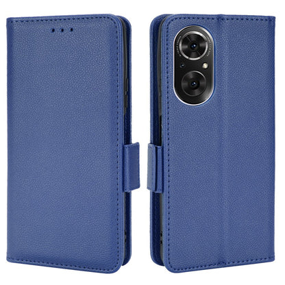 For Huawei nova 9 SE/Honor 50 SE Litchi Texture PU Leather Flip Folio Cover Wallet Design Stand Magnetic Protective Phone Case