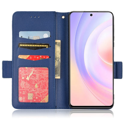 For Huawei nova 9 SE/Honor 50 SE Litchi Texture PU Leather Flip Folio Cover Wallet Design Stand Magnetic Protective Phone Case