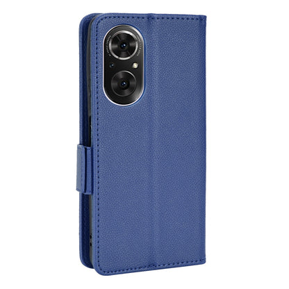 For Huawei nova 9 SE/Honor 50 SE Litchi Texture PU Leather Flip Folio Cover Wallet Design Stand Magnetic Protective Phone Case