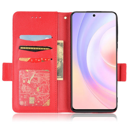 For Huawei nova 9 SE/Honor 50 SE Litchi Texture PU Leather Flip Folio Cover Wallet Design Stand Magnetic Protective Phone Case