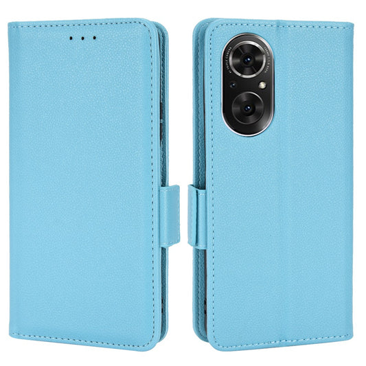 For Huawei nova 9 SE/Honor 50 SE Litchi Texture PU Leather Flip Folio Cover Wallet Design Stand Magnetic Protective Phone Case