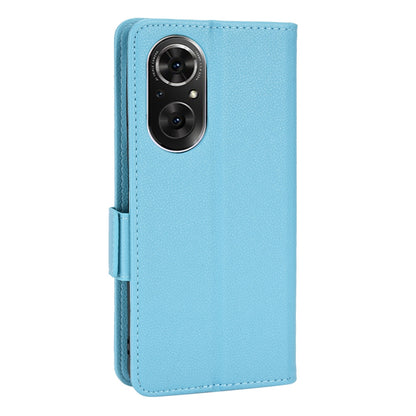 For Huawei nova 9 SE/Honor 50 SE Litchi Texture PU Leather Flip Folio Cover Wallet Design Stand Magnetic Protective Phone Case