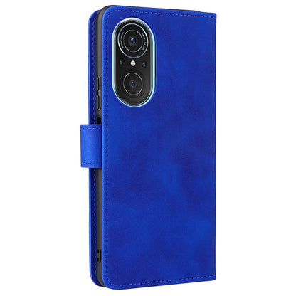 Skin-touch Feeling Phone Case for Huawei nova 9 SE, Anti-scratch PU Leather + TPU Stand Wallet Shell