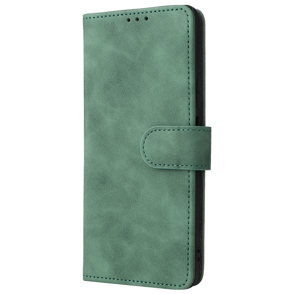 Skin-touch Feeling Phone Case for Huawei nova 9 SE, Anti-scratch PU Leather + TPU Stand Wallet Shell