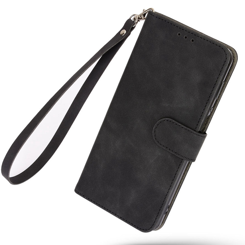 Skin-touch Feeling Phone Case for Huawei nova 9 SE, Anti-scratch PU Leather + TPU Stand Wallet Shell