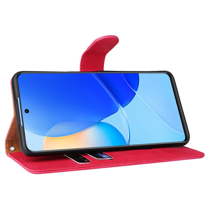 Skin-touch Feeling Phone Case for Huawei nova 9 SE, Anti-scratch PU Leather + TPU Stand Wallet Shell