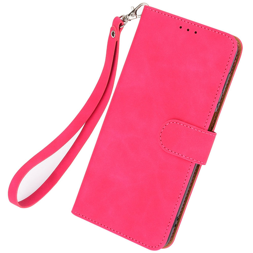 Skin-touch Feeling Phone Case for Huawei nova 9 SE, Anti-scratch PU Leather + TPU Stand Wallet Shell