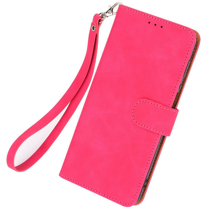 Skin-touch Feeling Phone Case for Huawei nova 9 SE, Anti-scratch PU Leather + TPU Stand Wallet Shell