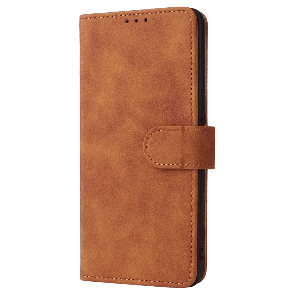 Skin-touch Feeling Phone Case for Huawei nova 9 SE, Anti-scratch PU Leather + TPU Stand Wallet Shell