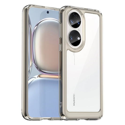For Honor P50/P50E TPU + Acrylic Hybrid Case Independent PC Buttons Anti-dust Mobile Phone Shell