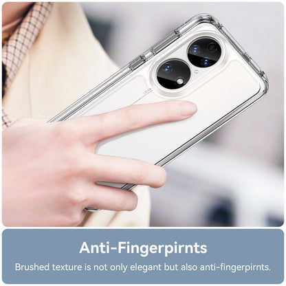 For Honor P50/P50E TPU + Acrylic Hybrid Case Independent PC Buttons Anti-dust Mobile Phone Shell