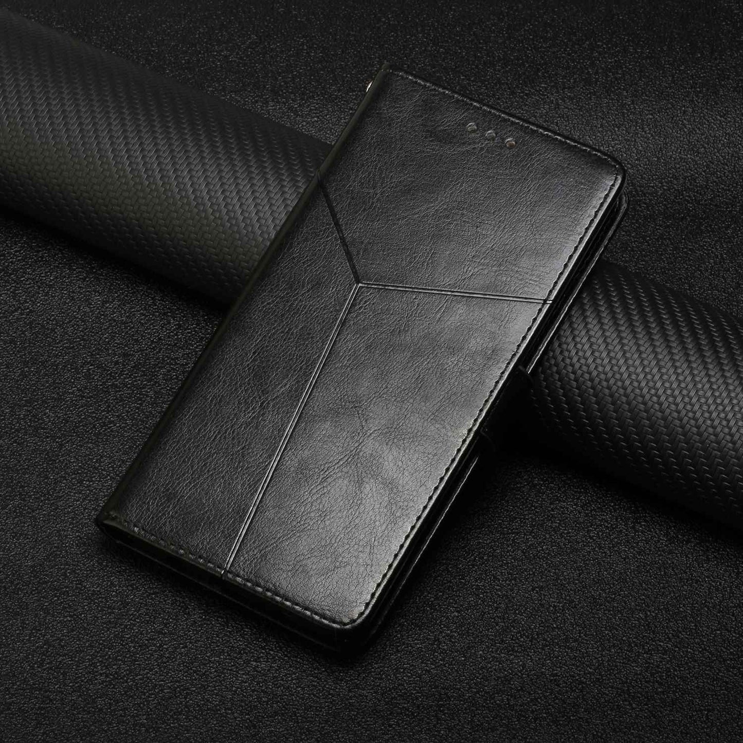 HT01 For Honor Magic 4 Lite 5G Cell Phone Cover Bag PU Leather Y-Shaped Lines Imprinting Wallet Stand Phone Case