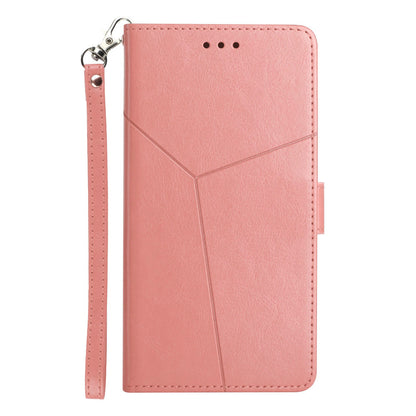 HT01 For Honor Magic 4 Lite 5G Cell Phone Cover Bag PU Leather Y-Shaped Lines Imprinting Wallet Stand Phone Case