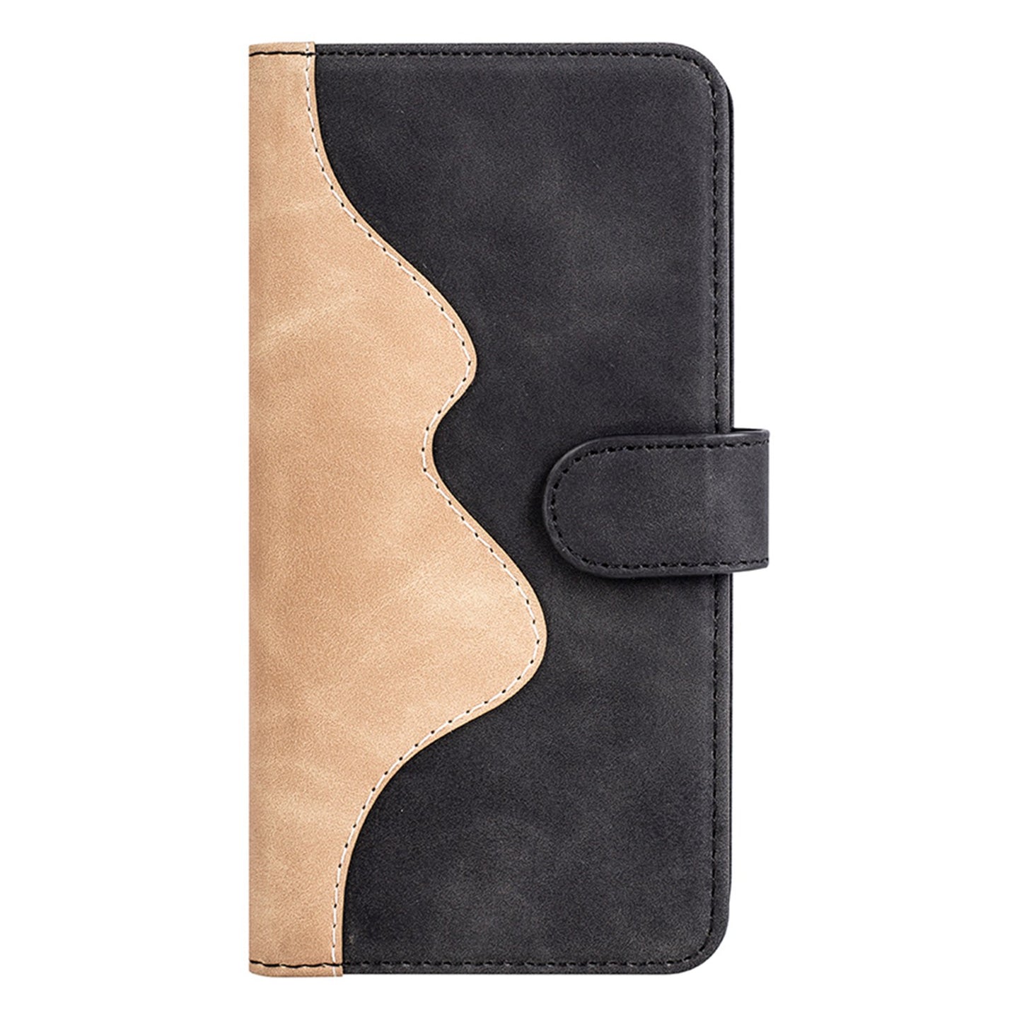 For Honor X30/Magic 4 Lite 5G Color Splicing Design Phone Full-protection Cover PU Leather Stand Wallet Case Shell
